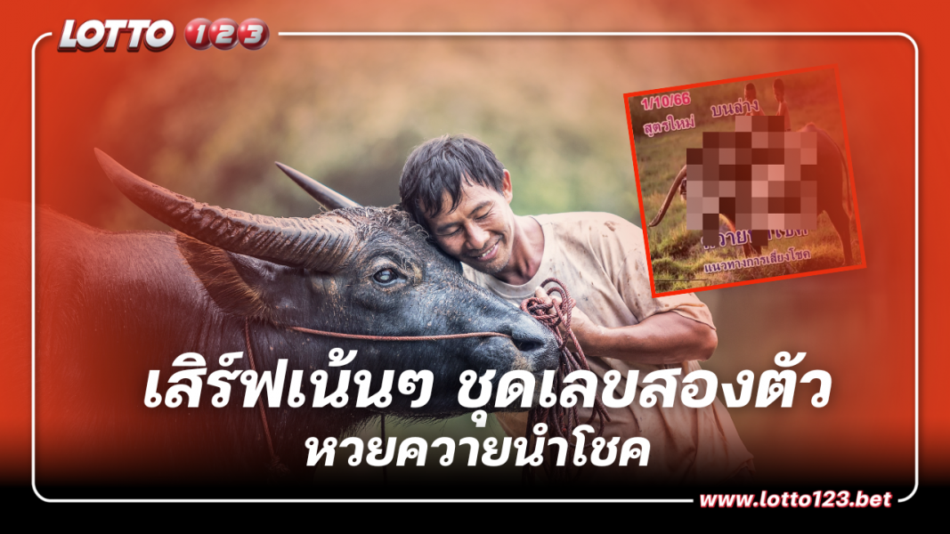 เสิร์ฟเน้นๆชุดเลขสองตัว หวย ควายนำโชค 1 10 66