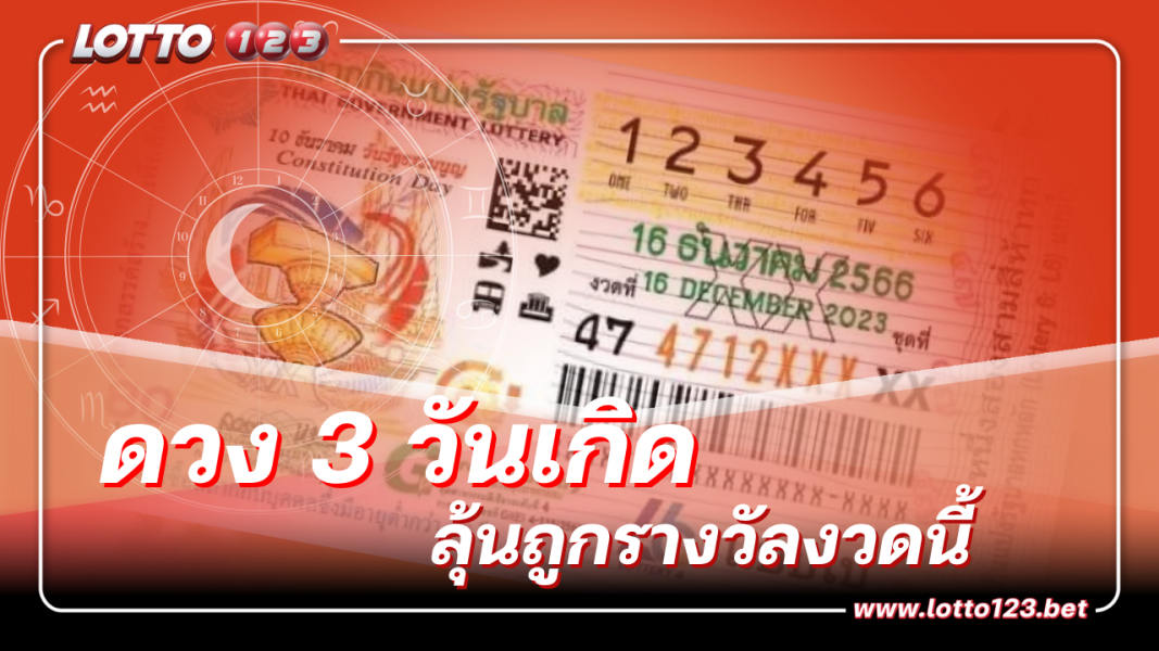 3 วันเกิด ได้โชคจากการท่องเที่ยว มีเกณฑ์ถูกรางวัลงวดนี้