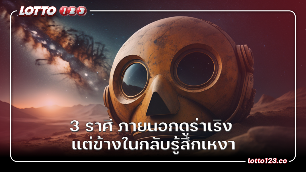 3 ราศี ภายนอกดูร่าเริง  แต่ข้างในกลับรู้สึกเหงา