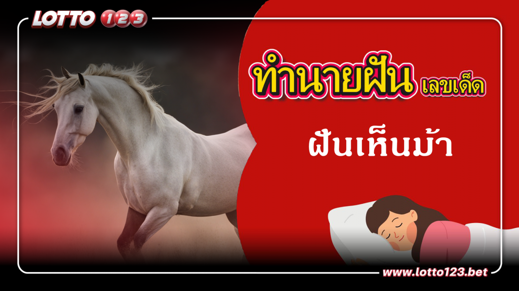 ทำนายฝันเลขเด็ด ฝันเห็นม้า